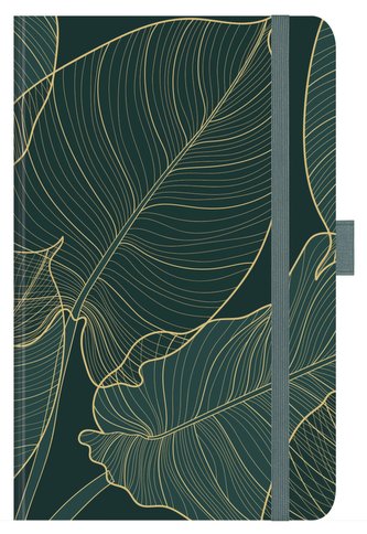 Buchkalender Times Small Trend "Palm Leaves" 18 Monate 2024/2025