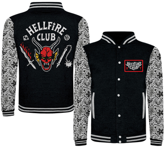 Pánská bunda Netflix|Stranger Things: Hellfire Club (XL) černá bavlna