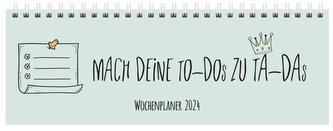 Tischquerkalender Mint 2024