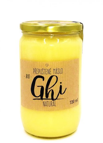 Přepuštěné máslo GHÍ BIO 720 ml