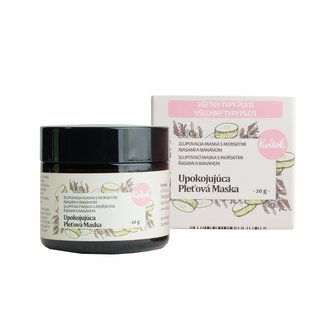 Kvitok Slupovací pleťová maska s mořskými řasami a banánem - zklidňující (20 g) - pro citlivou a podrážděnou pleť