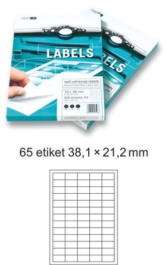 Etikety EUROLABELS - 65 etiket na A4 (100 ks), 140g