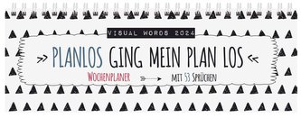 Tischquerkalender Visual Words 2024
