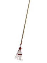 Hrábě švédské úzké Rosteto kovové kulaté trny s násadou 160 cm - oranžová