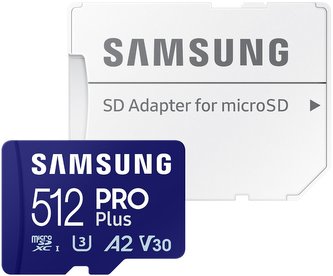 Samsung micro SDXC 512GB PRO Plus + SD adaptér