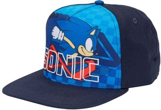 Dětská čepice - kšiltovka snapback Sonic The Hedgehog|Ježek Sonic: Běhání (nastavitelná)