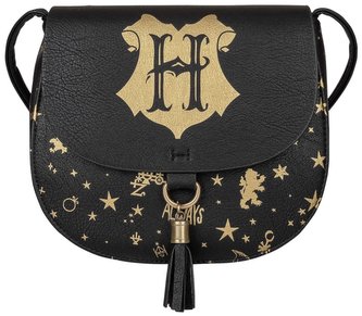 Dámská kabelka Harry Potter: Znak Bradavic (28 x 18 x 5 cm) černý polyuretan