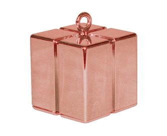 Ciężarek do balonów Prezent różowo-złoty 120g