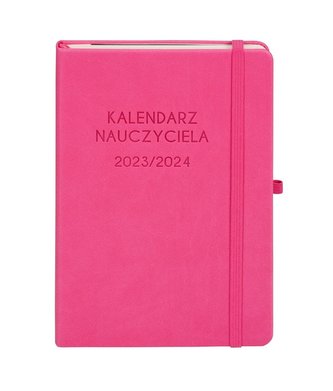 Kalendarz 2023/2024 A5 nauczyciela TDW różowy