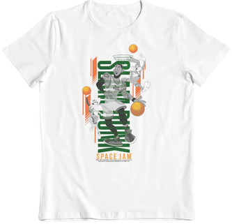 Dětské tričko Space Jam: Slam Dunk (12-13 let) bílá bavlna