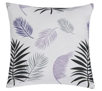 Povláček flanelový - fialové peříčko - 40x40cm