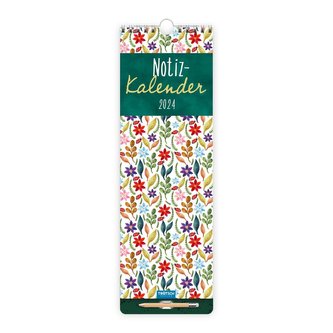 Trötsch Notizkalender mit Stift Hochformat Floral 2024
