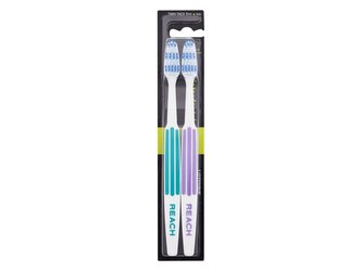 Listerine Reach Zubní kartáček Interdental 2 ks Hard Green & Purple unisex