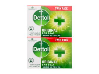 Dettol Antibacterial Tuhé mýdlo Original 2X100 g unisex