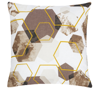 Povláček bavlněný - hnědé plástve - 40x40cm