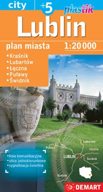 Lublin PLUS 5 1:20000- mapa samochodowa plastik