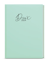Týdenní diář 2024 Prokop Lamino Pastel B6 zelená