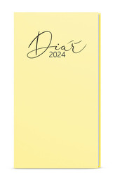 Týdenní diář 2024 Jakub Lamino Pastel kapesní žlutý