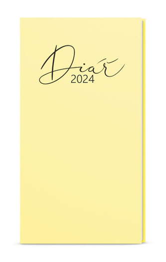 Týdenní diář 2024 Jakub Lamino Pastel kapesní žlutý