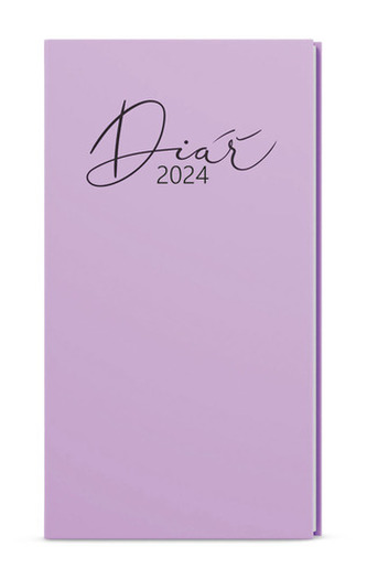 Týdenní diář 2024 Jakub Lamino Pastel kapesní fialový