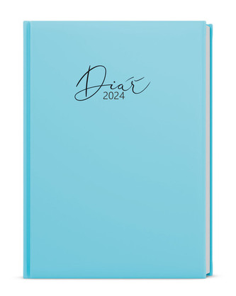 Týdenní diář 2024 Oskar Lamino Pastel A5 modrý