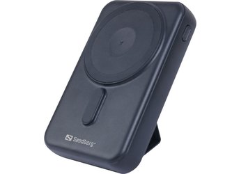 Sandberg Mag bezdrátová powerbanka 10000mAh (37 Wh), černá