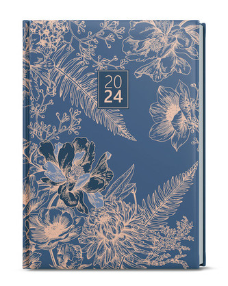 Denní diář 2024 Adam Lamino B6 tmavě modrý