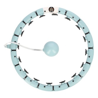 FH07 ZELENÁ MASÁŽNÍ HULA HOOP OBRUČ SE ZÁVAŽÍM A POČÍTADLEM HMS