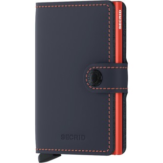 Secrid Miniwallet Matte půlnočně modrá/oranžová