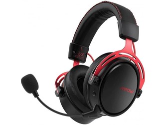 MPOW Air 2.4G - herní sluchátka, červeno-černé