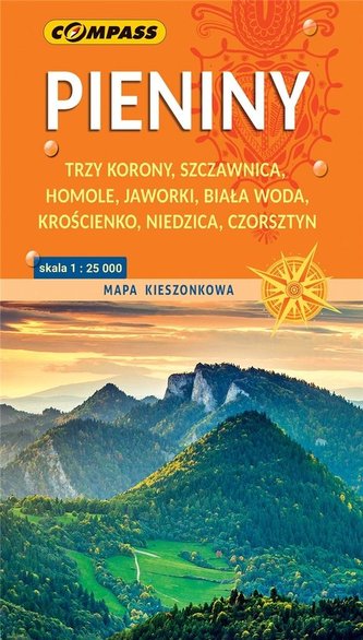 Mapa kieszonkowa - Pieniny 1:25 000 lam w.2023