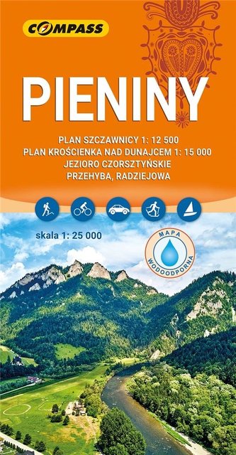Mapa turystyczna - Pieniny 1:25 000 lam w.2023