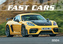 Kalendář 2024 Fast cars, nástěnný