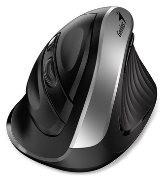 GENIUS Ergo 8250S Silver Grey/ vertikální/ 1600 dpi/ bezdrátová/ 6tlačítek/ tichá/ černostříbrná GENIUS Ergo 8250S Silver Grey/ vertikální/ 1600 dpi/ bezdrátová/ 6tlačítek/ tichá/ černostříbrná