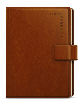 Týdenní diář 2024 Oskar Manager A5 hnědá