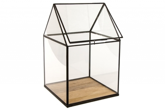 Dekorativní skleník 42x26x25,5 cm