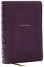 NKJV Compact Paragraph-Style Bible w/ 43,000 Cross References, Purple Leathersoft, Red Letter, Comfort Print: Holy Bible
