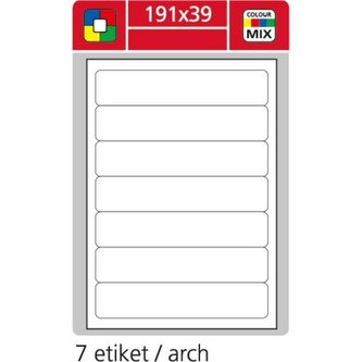 Uni. etikety S&K Label-past.červ.,191x39 mm,700 ks