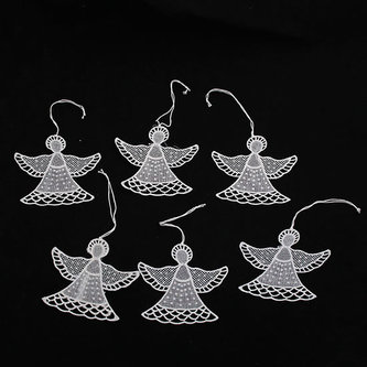 Háčkovaní závěsní andělé sada