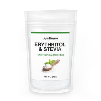 Erythritol a Stevia sladidlo - GymBeam - 240 g