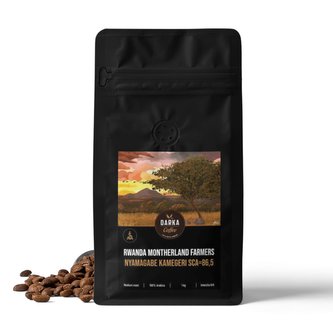 Rwanda Montherland Farmers Nyamagabe Kamegeri - zrnková káva  SCA 86,5, balení 400 g