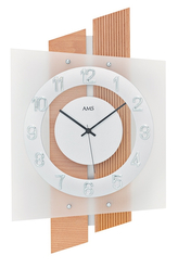 Designové nástěnné hodiny 5530 AMS řízené rádiovým signálem 46cm