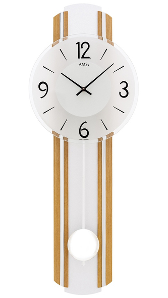 Kyvadlové nástěnné hodiny 7232 AMS 64cm
