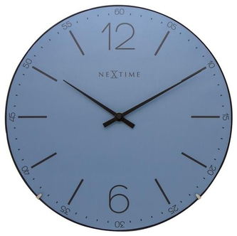 Designové nástěnné hodiny 3159bl Nextime Index Dome 35cm