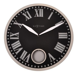 Designové nástěnné kyvadlové hodiny 8161 Nextime Romana 43cm