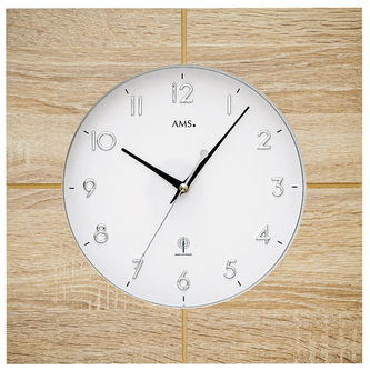 Designové nástěnné hodiny 5545 AMS řízené rádiovým signálem 34cm