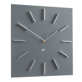 Designové nástěnné hodiny Future Time FT1010GY Square grey 40cm