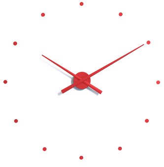 Designové nástěnné hodiny NOMON OJ červené 50cm