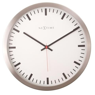 Designové nástěnné hodiny 2522 Nextime Stripe white 34cm