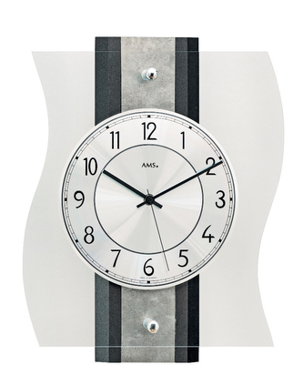 Designové nástěnné hodiny 5538 AMS řízené rádiovým signálem 36cm